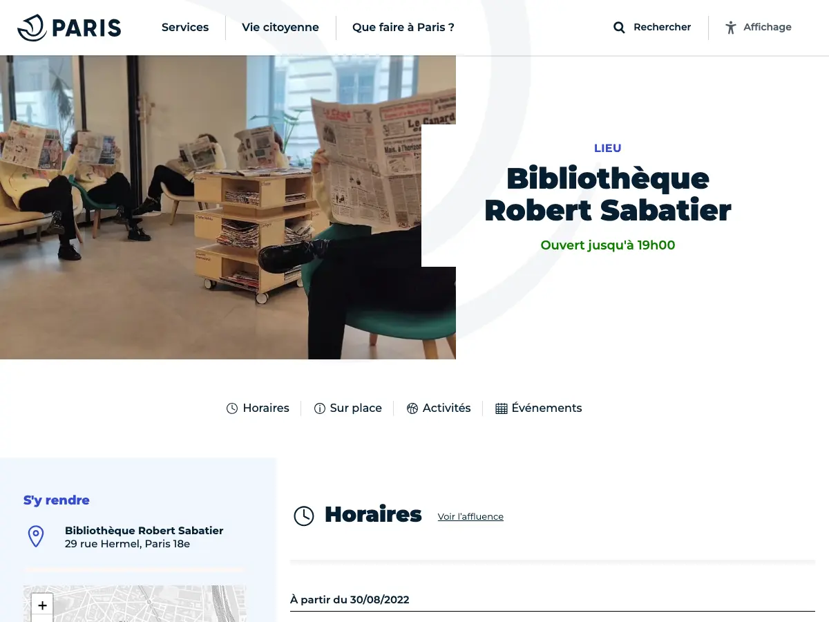 Library Robert Sabatier's website