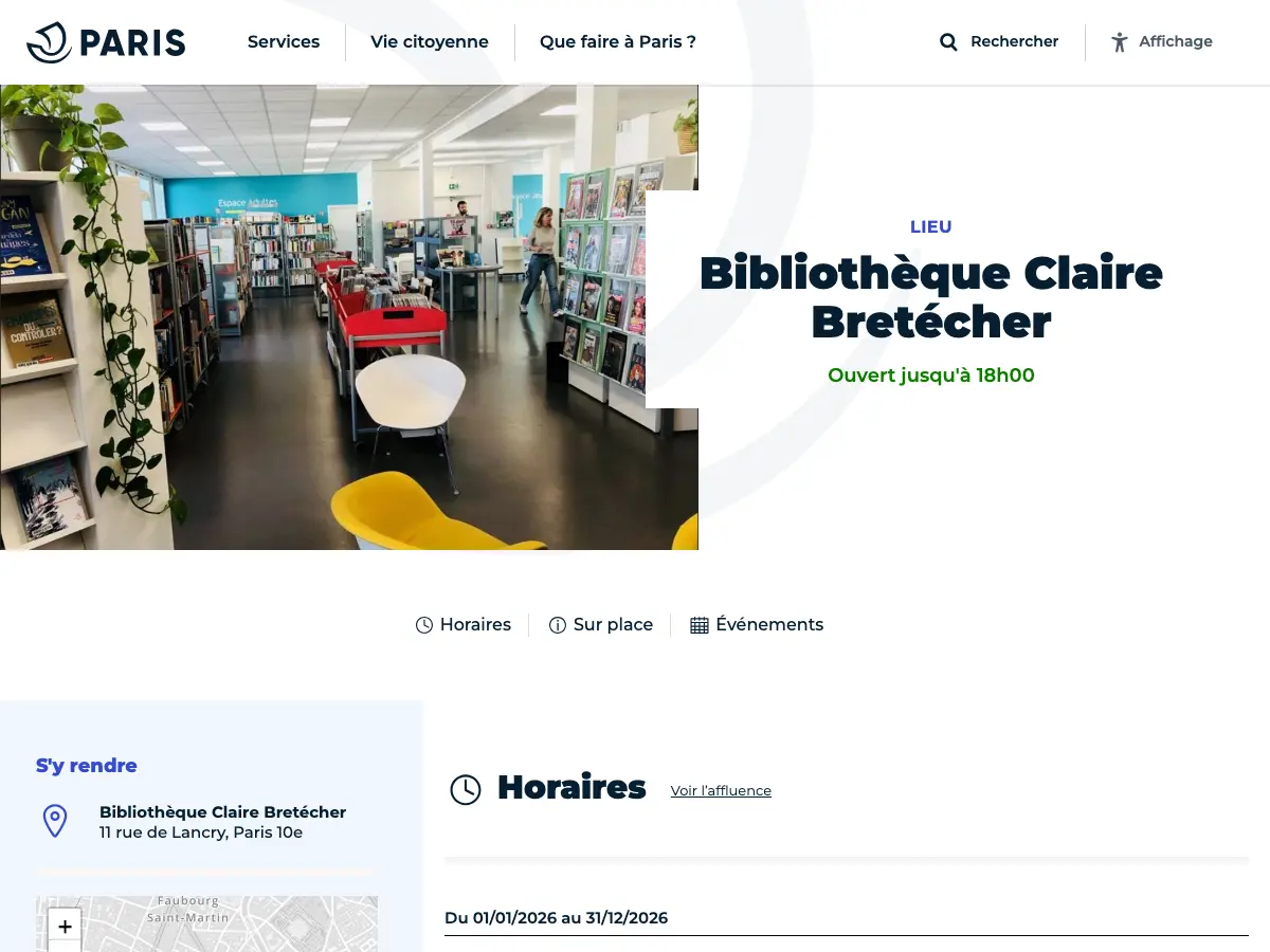 Library Claire Bretécher's website