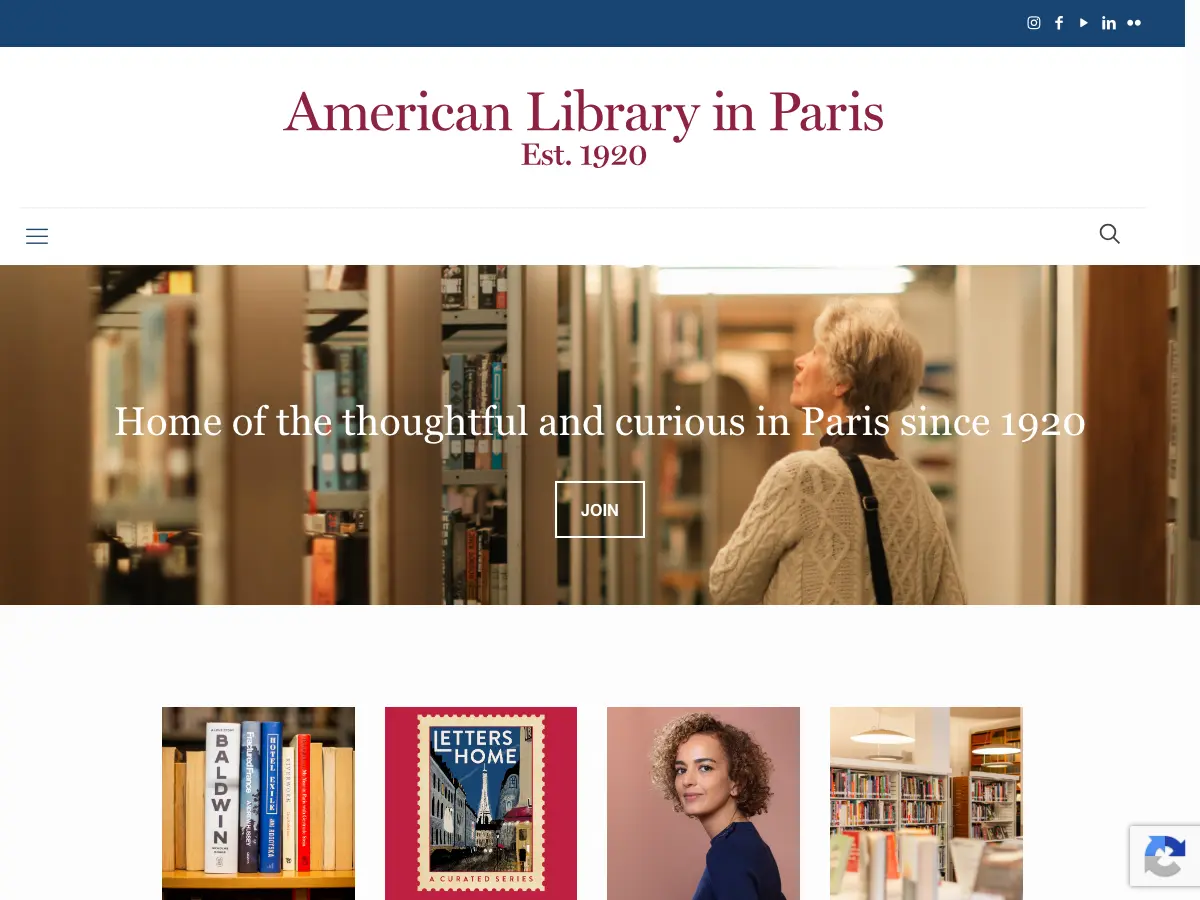 American Library in Paris's website