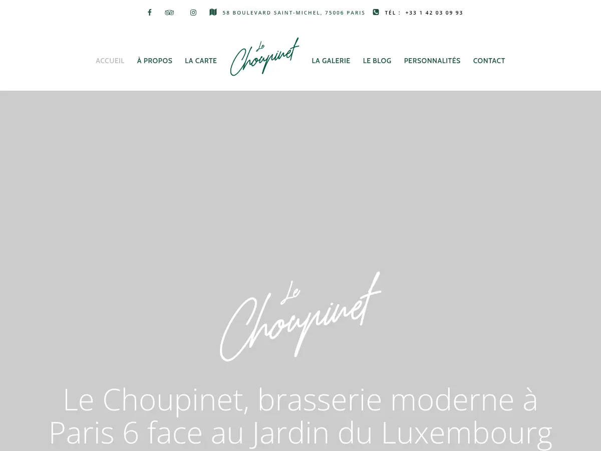Le Choupinet's website