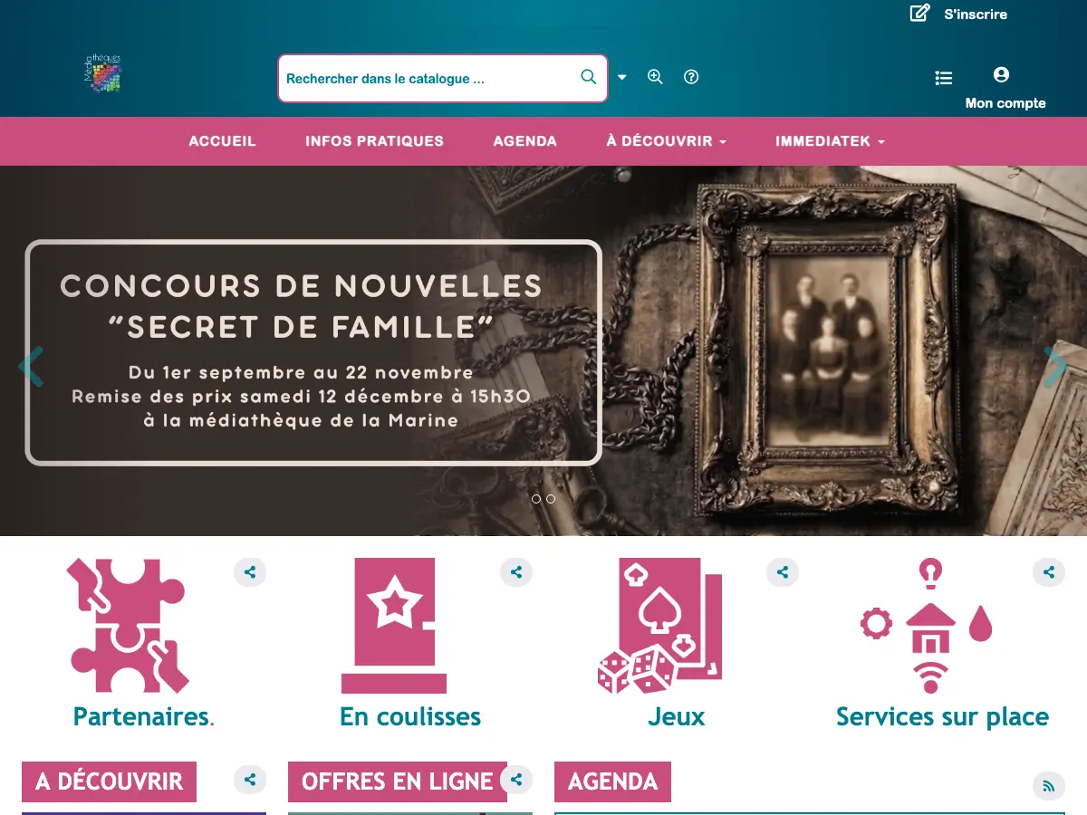 Médiathèque Jacques Prévert's website