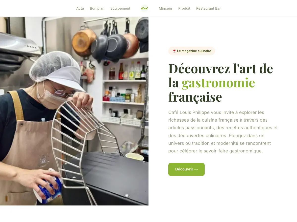 Le Louis Philippe's website