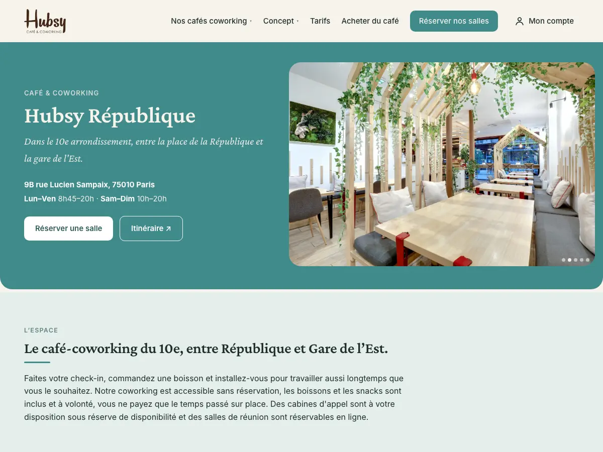 Hubsy République's website