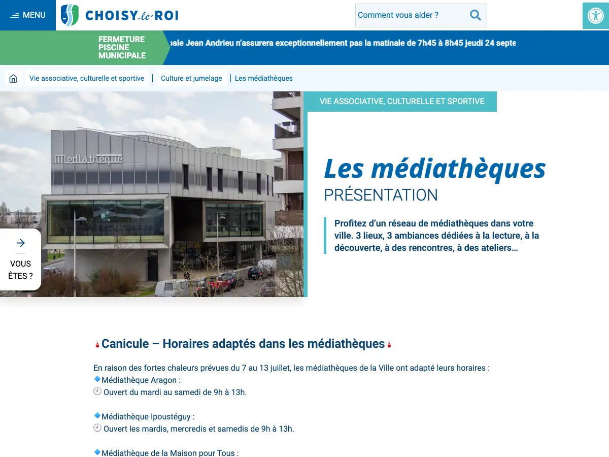 Bibliothèque des gondoles's website