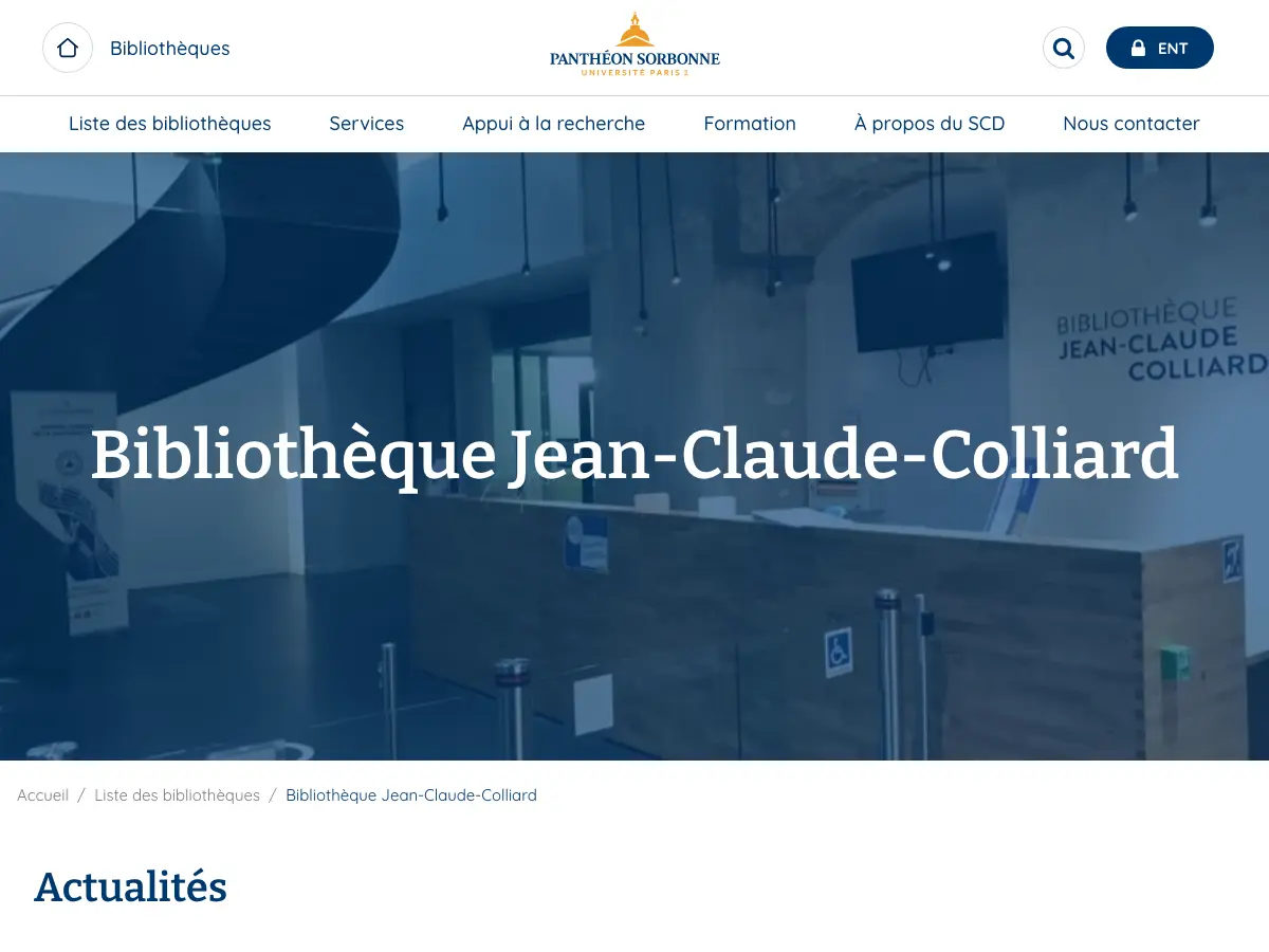 Bibliotheque Jean-Claude Colliard's website