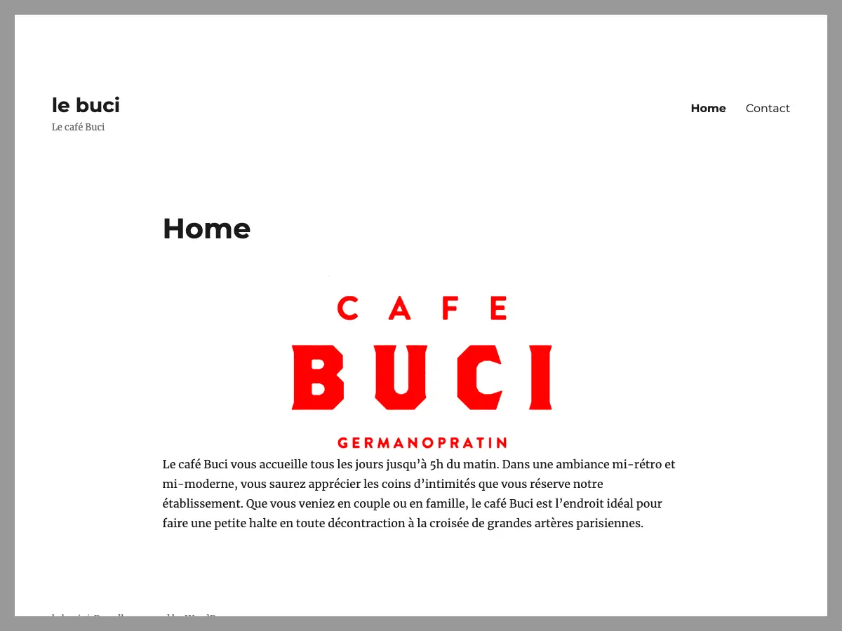 Café le Buci's website
