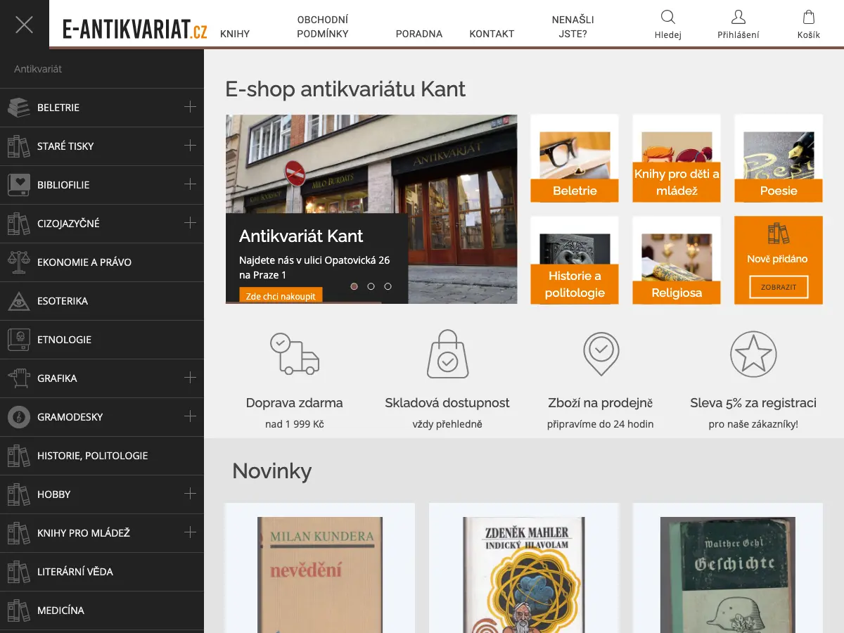 Antikvariát Kant - Milo Burdátš's website
