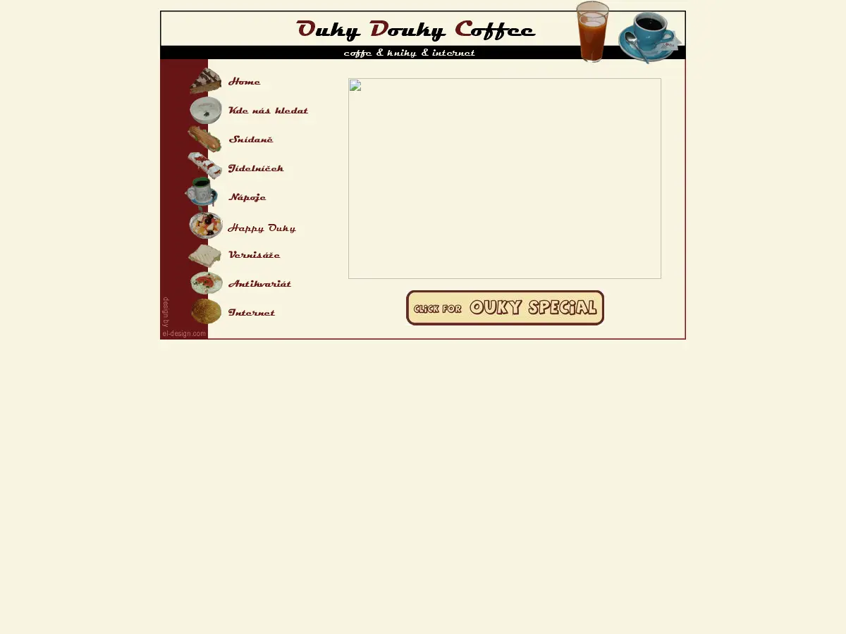 Ouky Douky Coffee's website