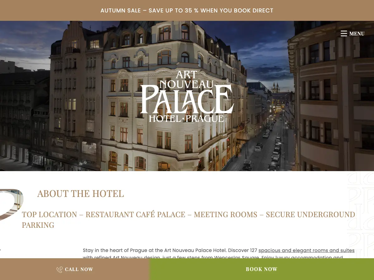 Art Nouveau Palace Hotel's website