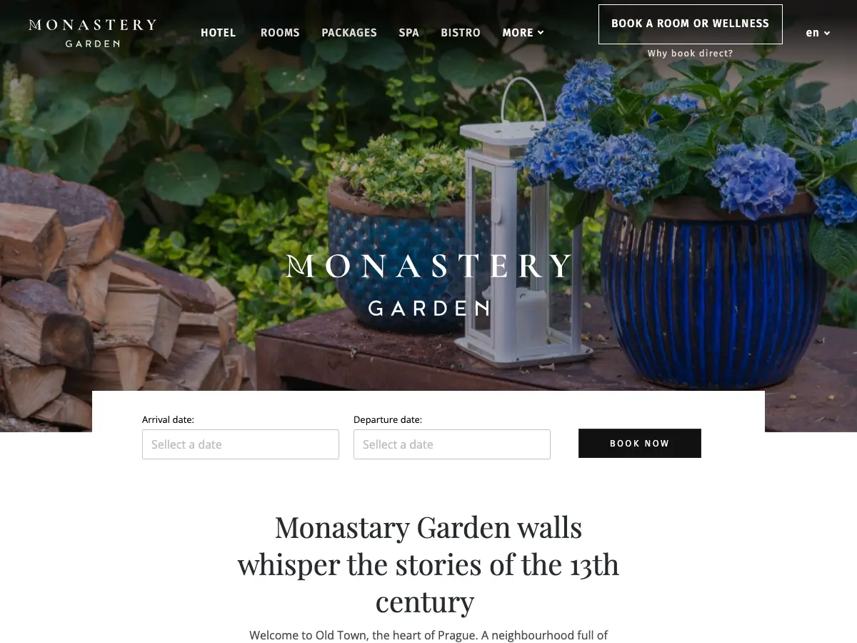 Monastery Garden Bistro's website