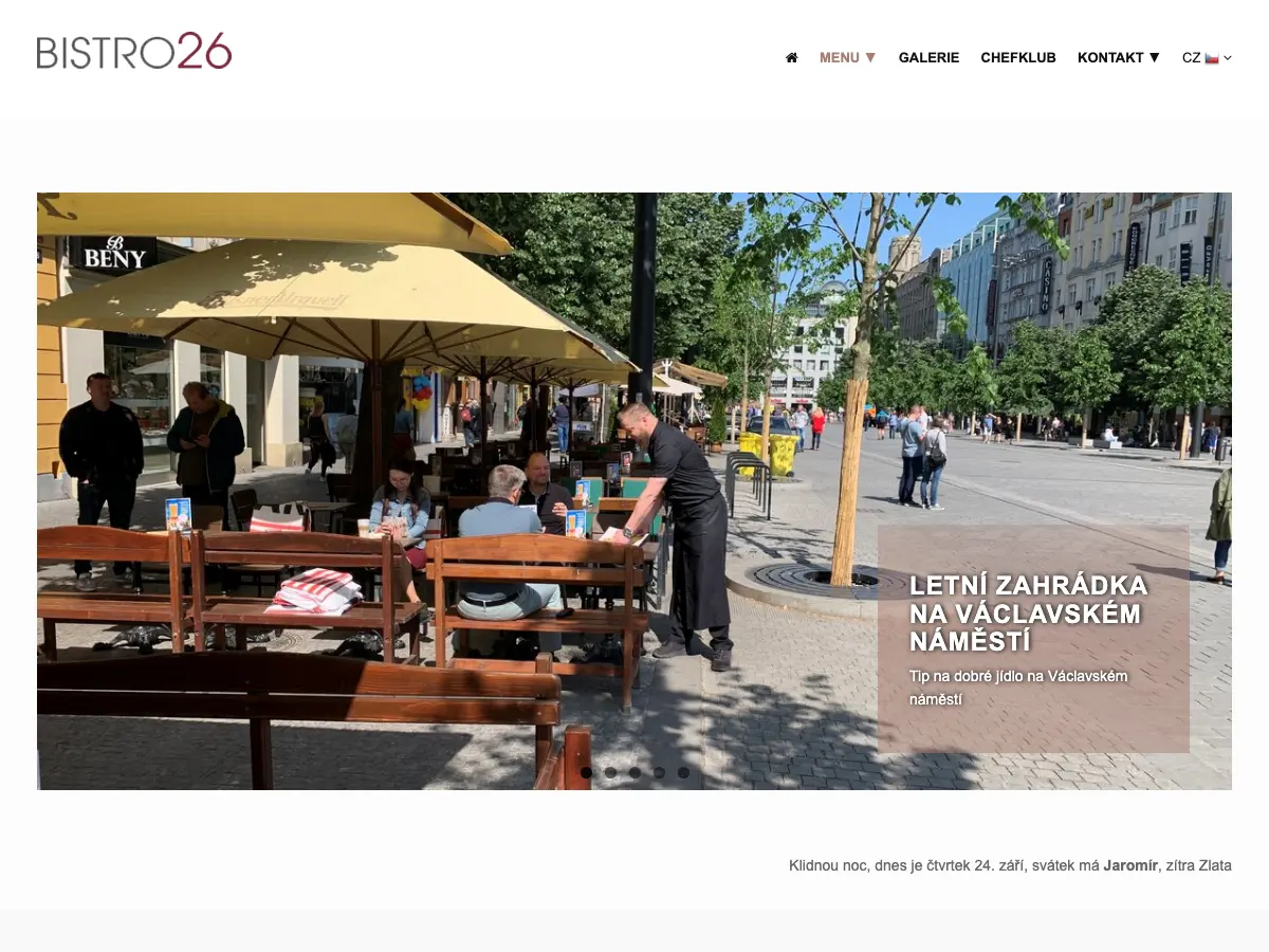 Bistro 26's website