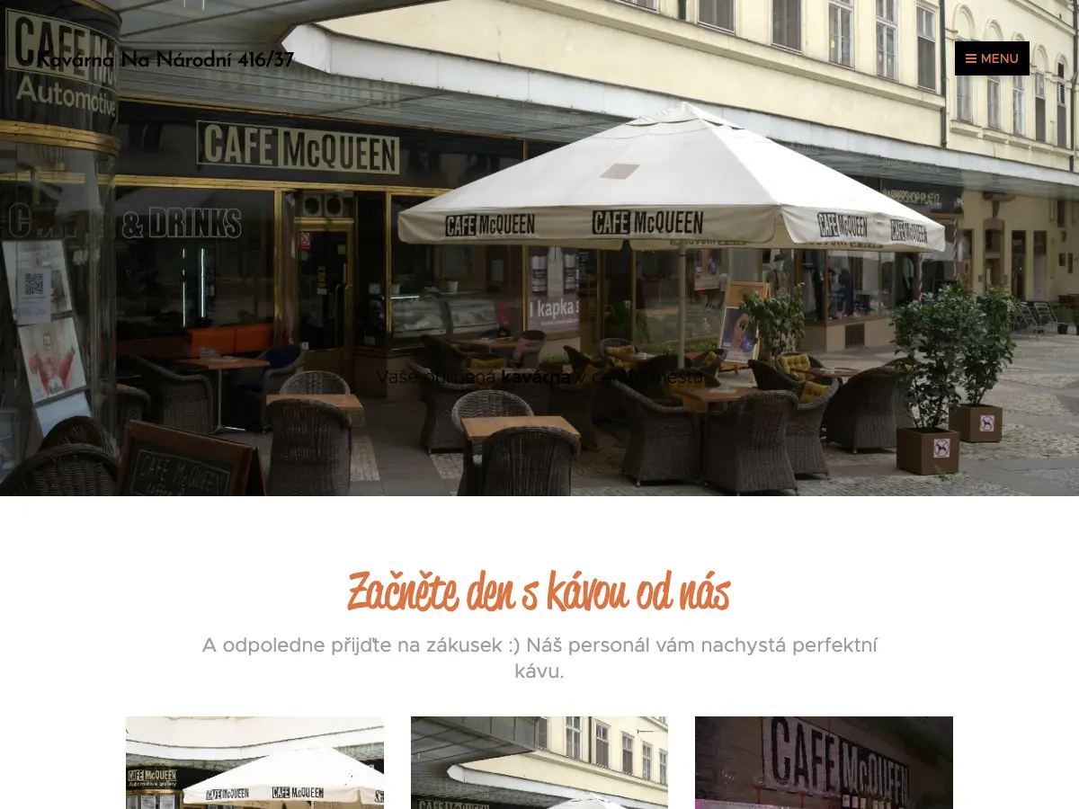 Cafe McQueen's website