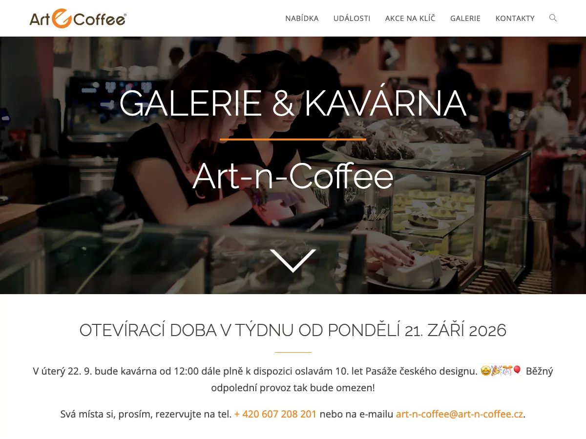 Art-n-Coffee's website