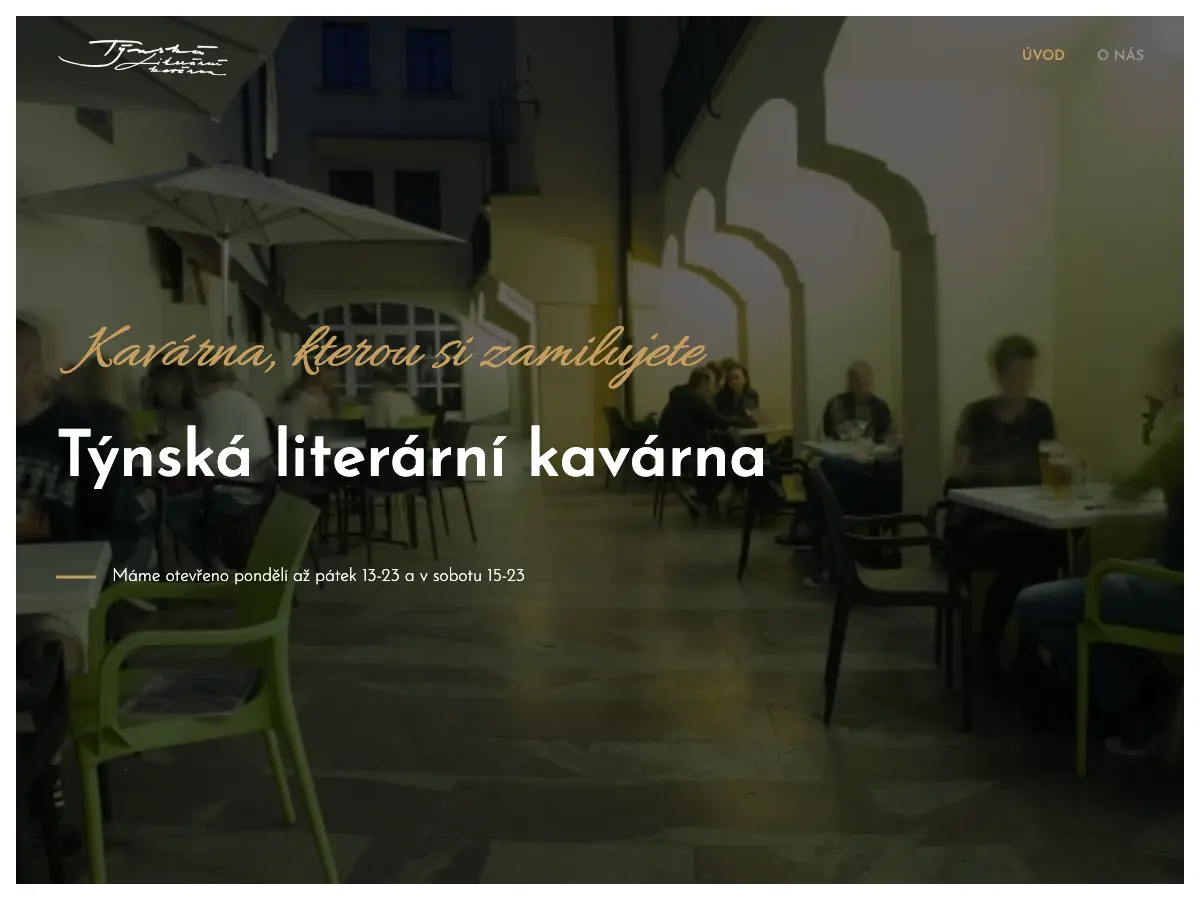 Týnská literární kavárna's website