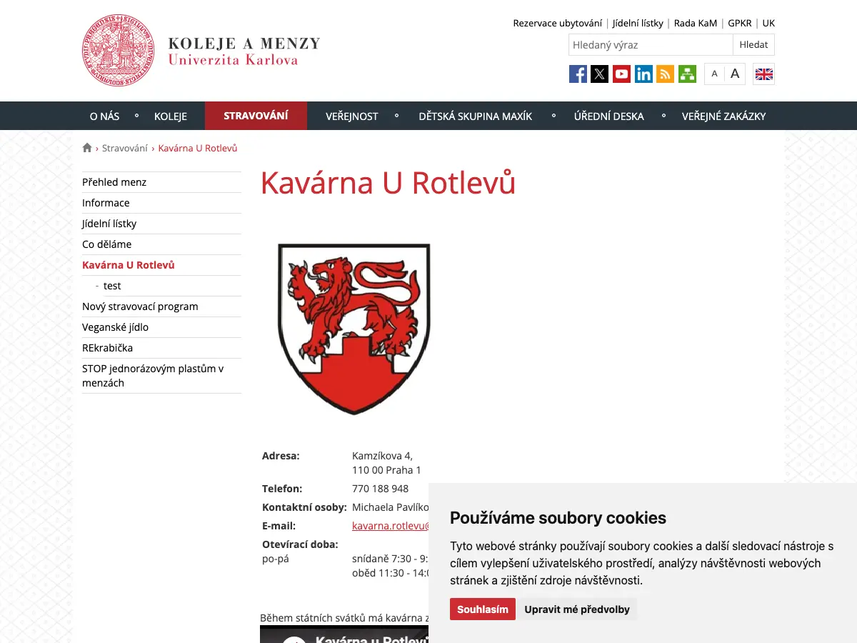 U Rotlevů's website