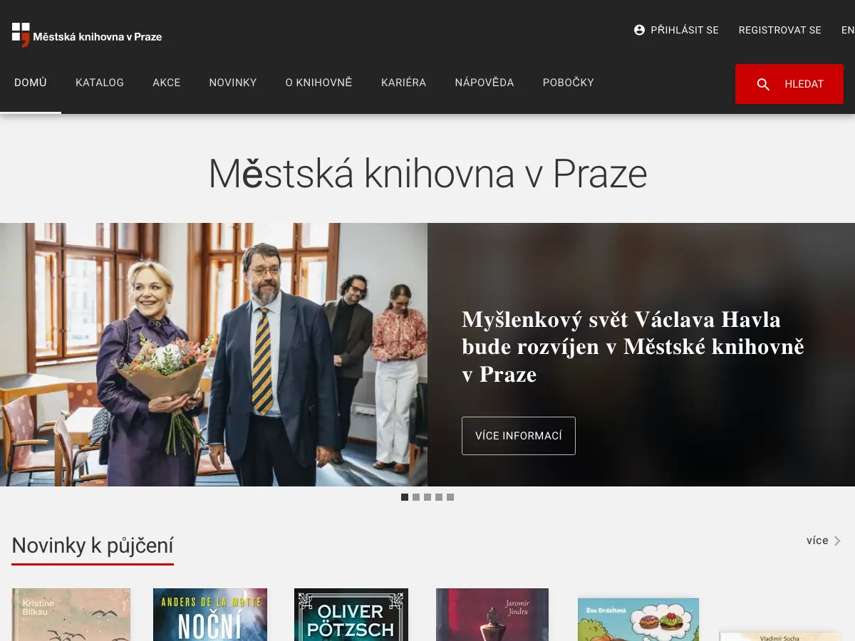 Městská knihovna v Praze - oddělení digitalizace's website