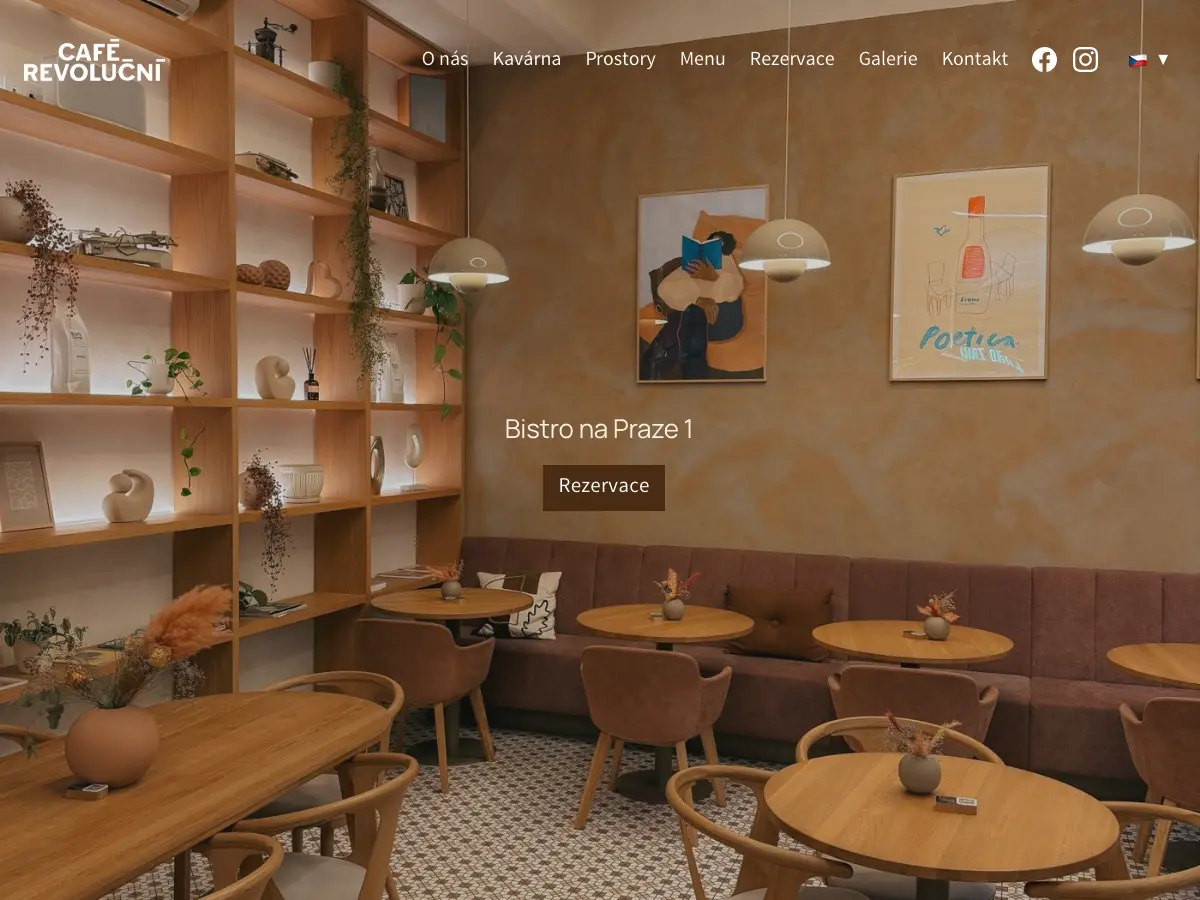 Cafe Revolucni's website