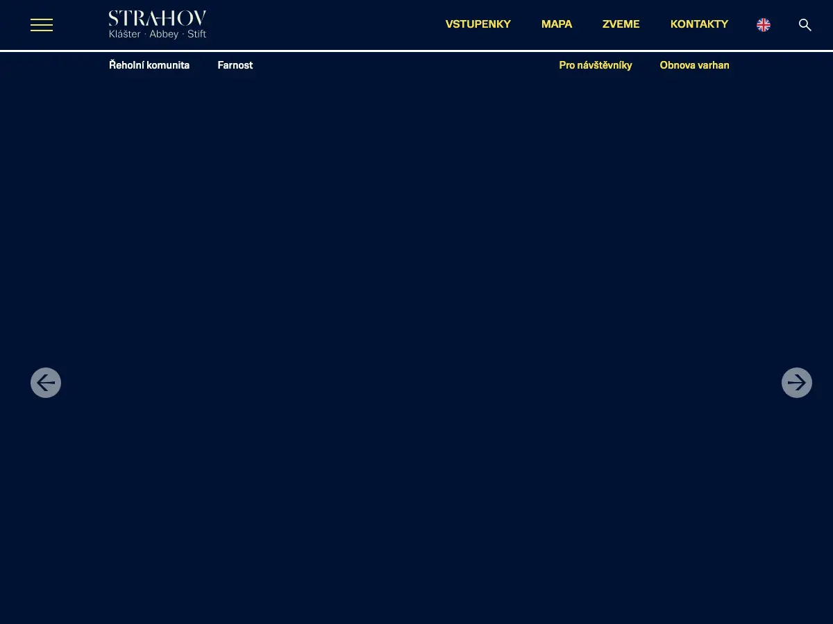 Strahovská knihovna's website