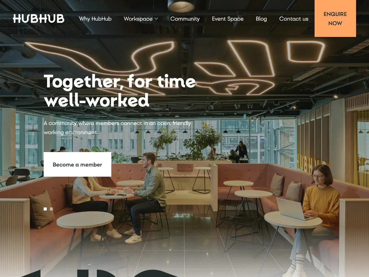 HUBHUB's website