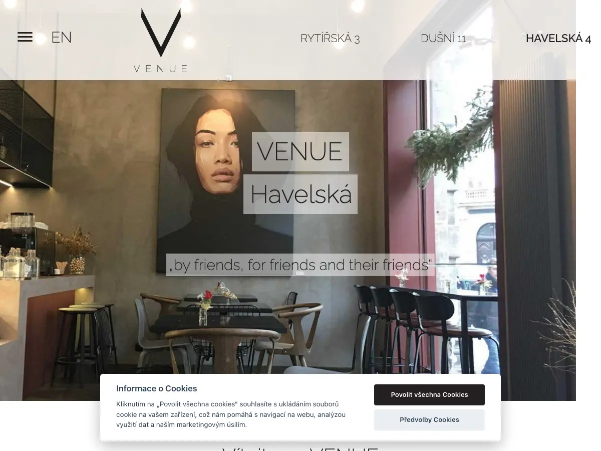 Venue's website