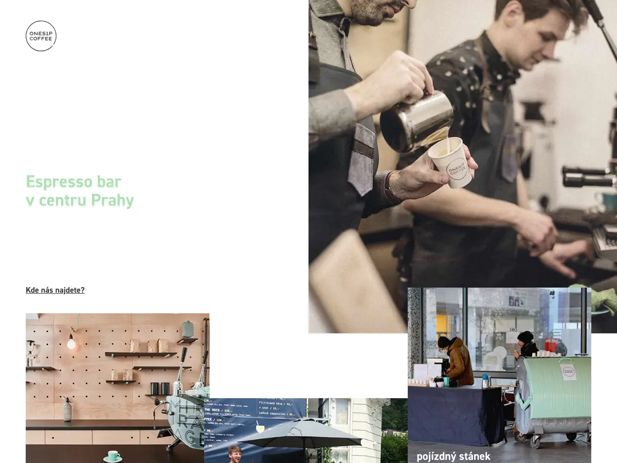 onesip coffee's website
