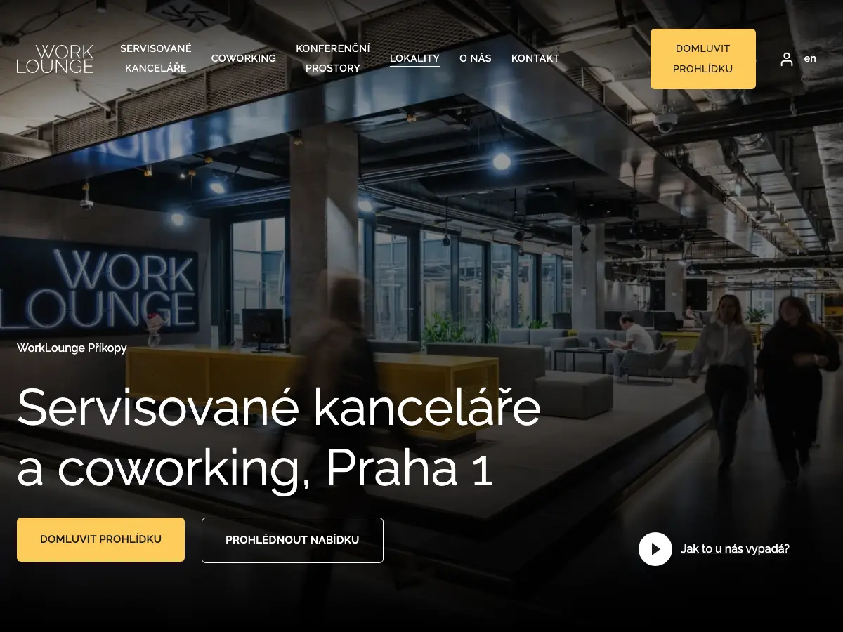 WorkLounge Příkopy's website