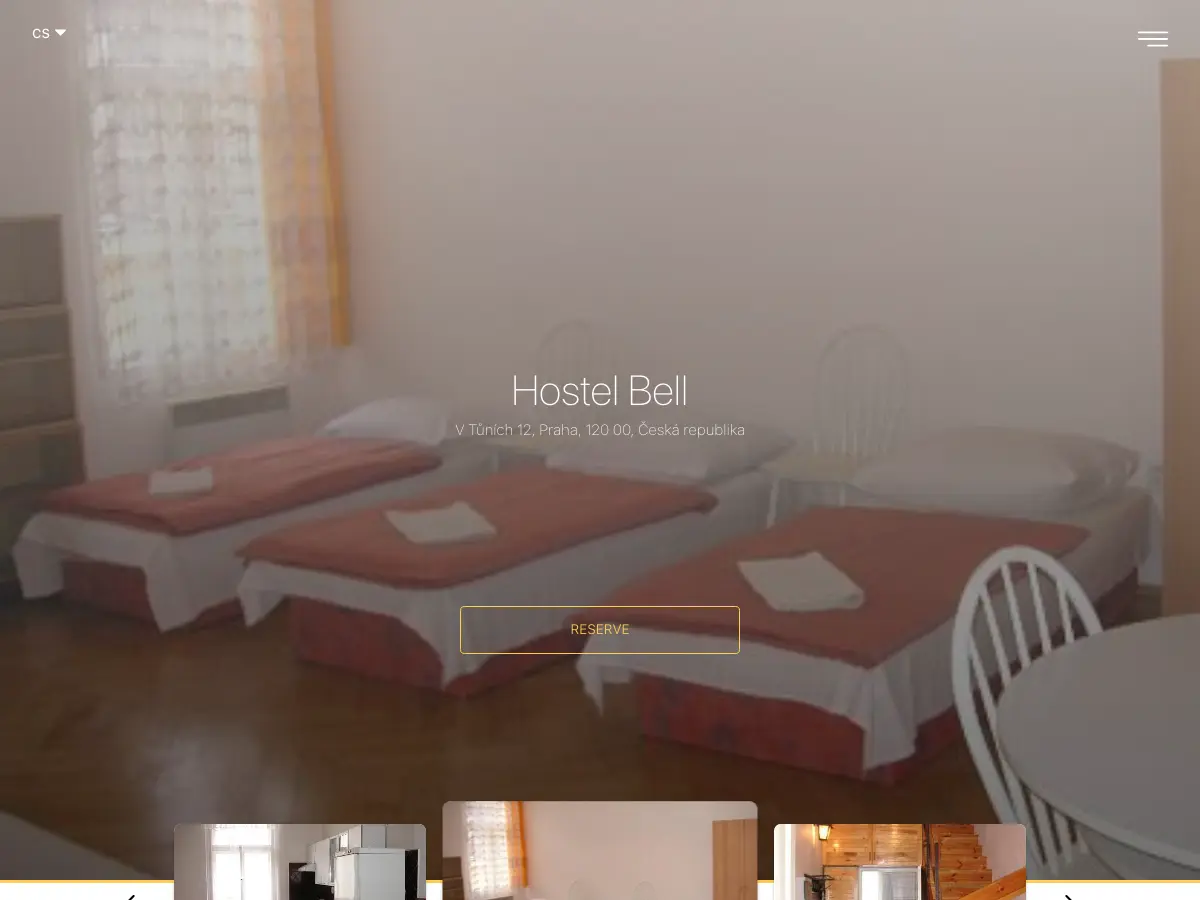 Hostel Bell's website