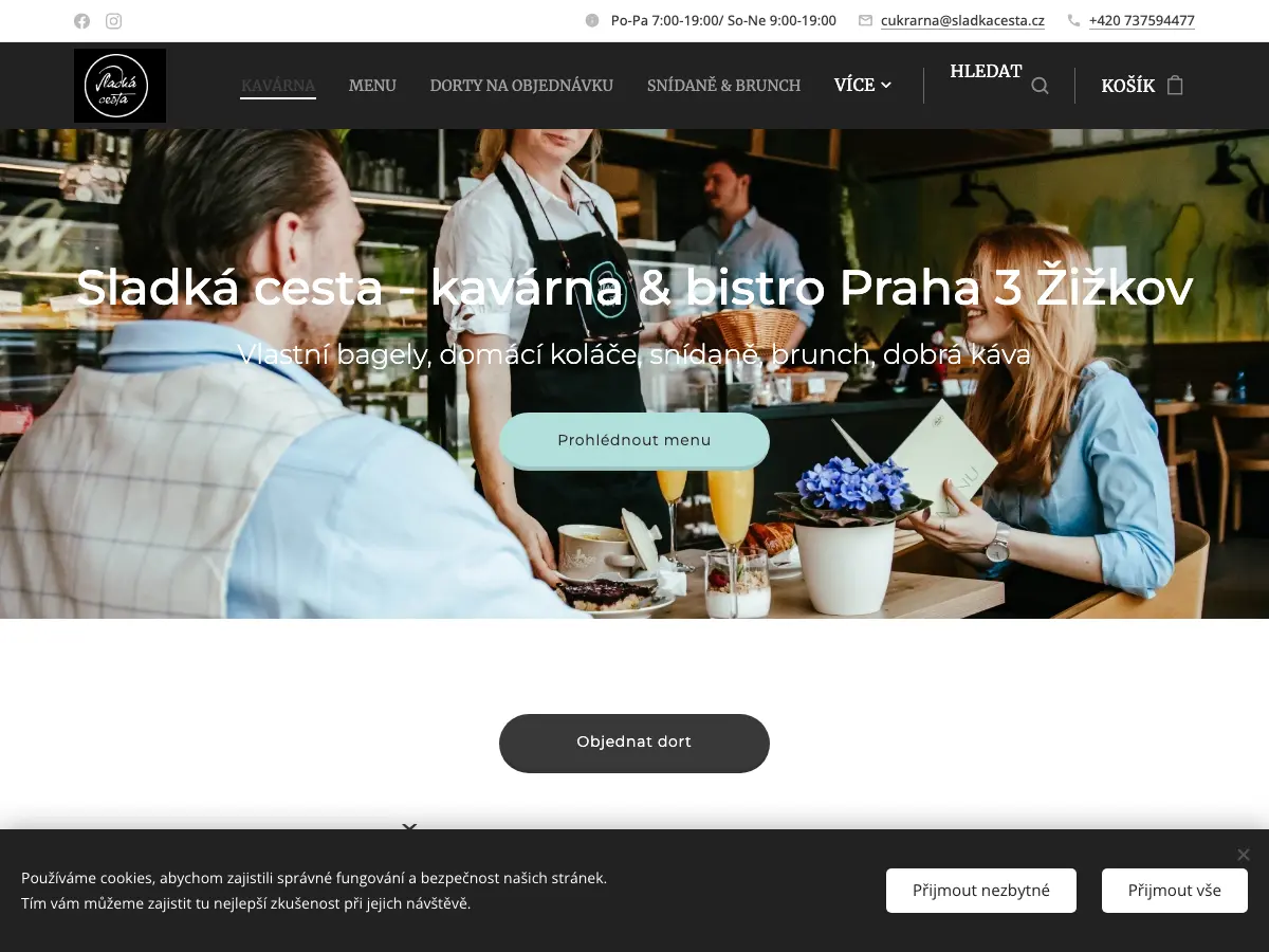 Sladká Cesta's website