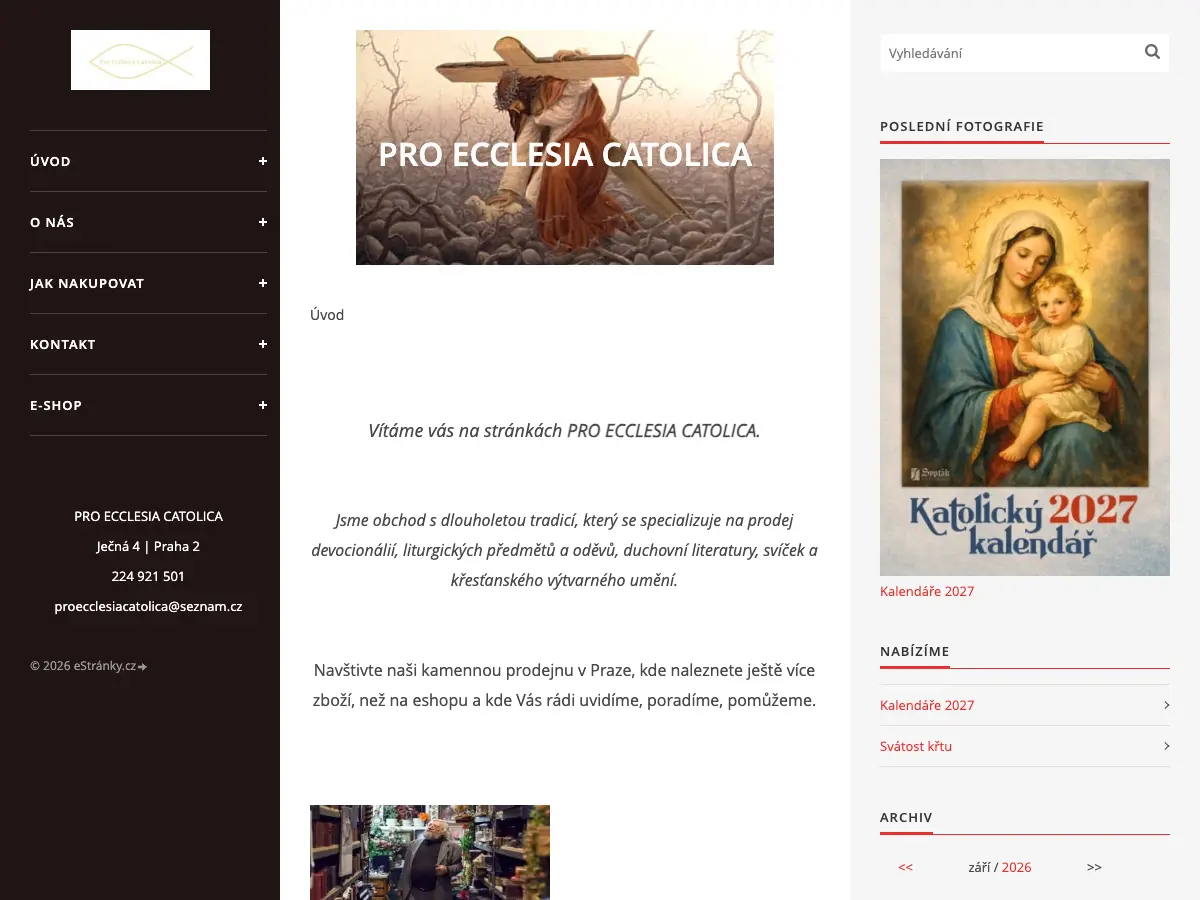 PRO ECCLESIA CATOLICA's website