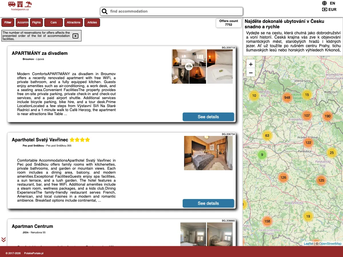 Hostel Jasmin's website