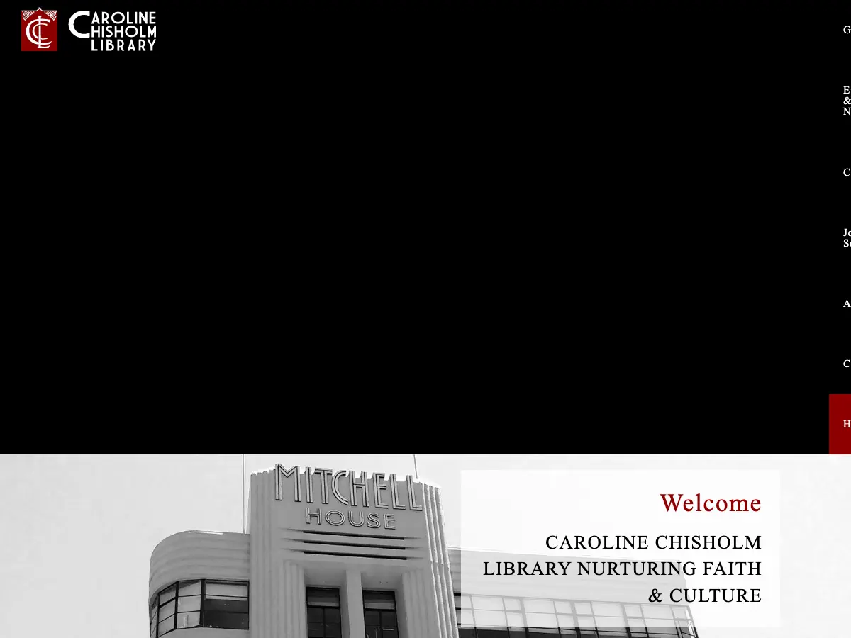 Caroline Chisholm Library's website