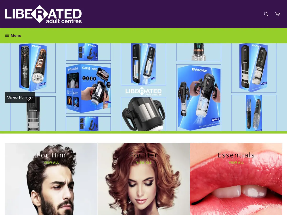 Liberated Adult Centres's website