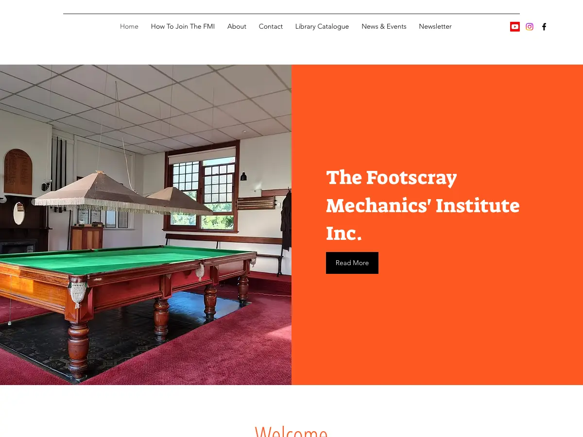 Footscray Mechanics Institute Library's website