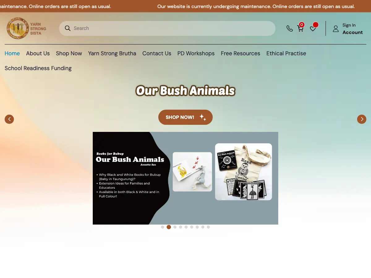 Yarn Strong Sista's website