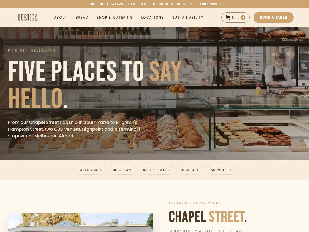 Rustica's website