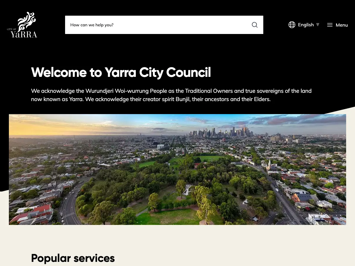Yarra-Melbourne Regional Library Corporation's website