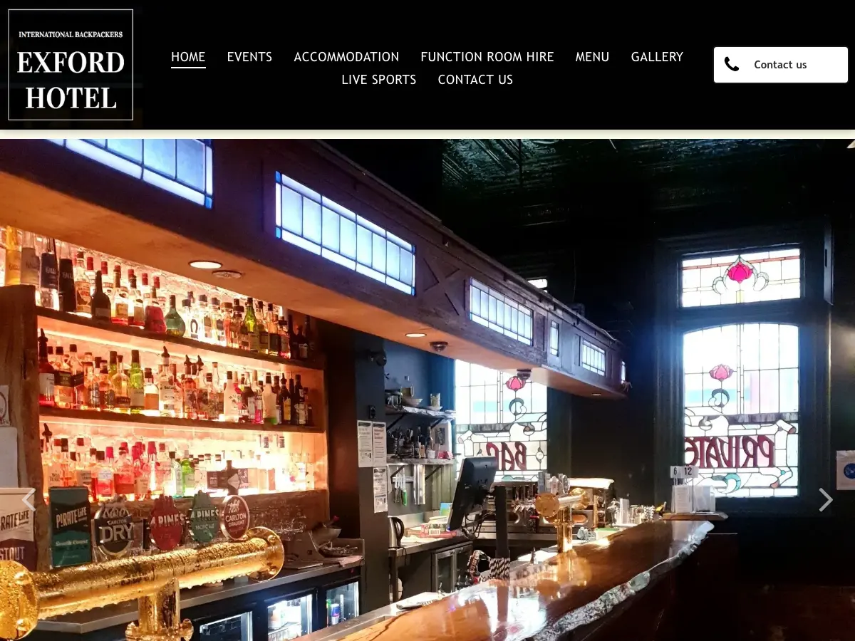 Exford Hotel's website