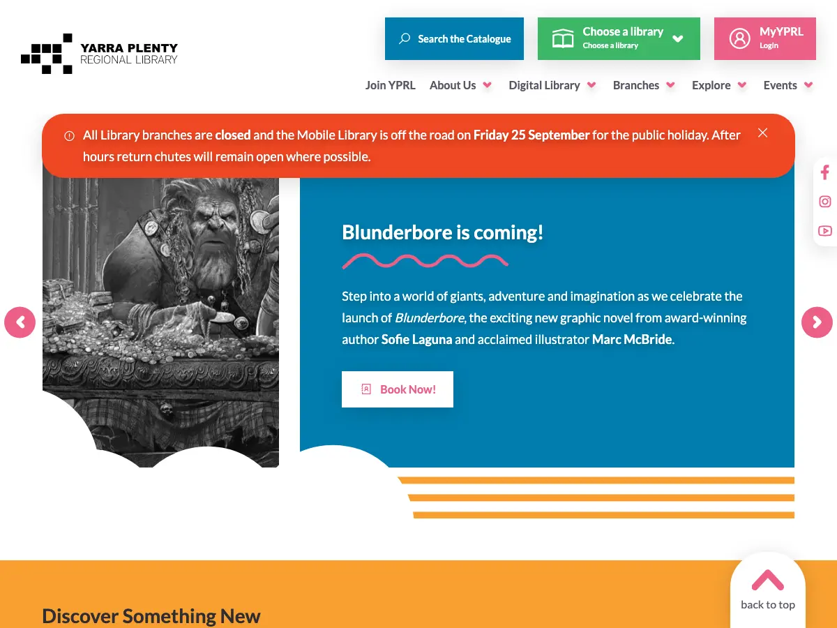 Ivanhoe Library and Cultural Hub's website