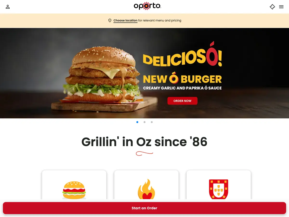 Oporto South Melbourne's website