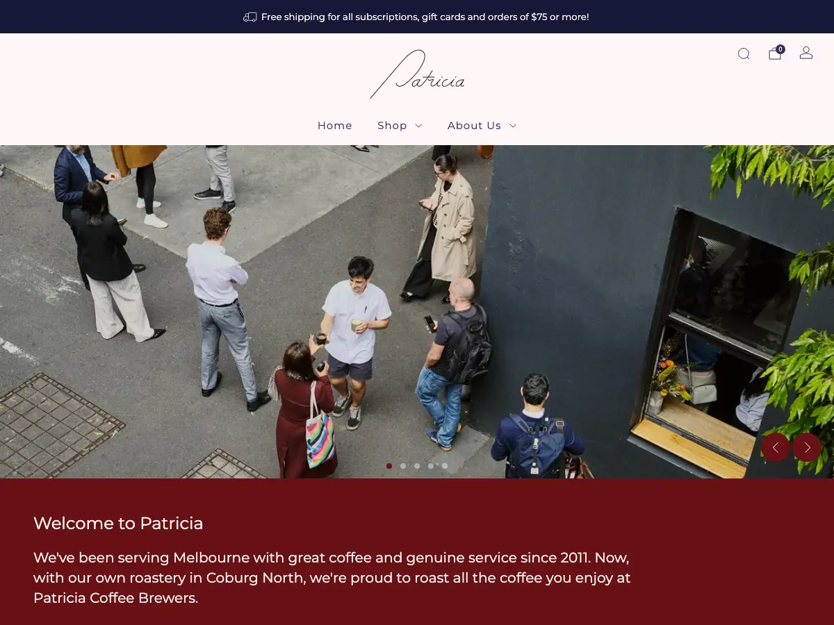 Patricia Coffee Brewers's website