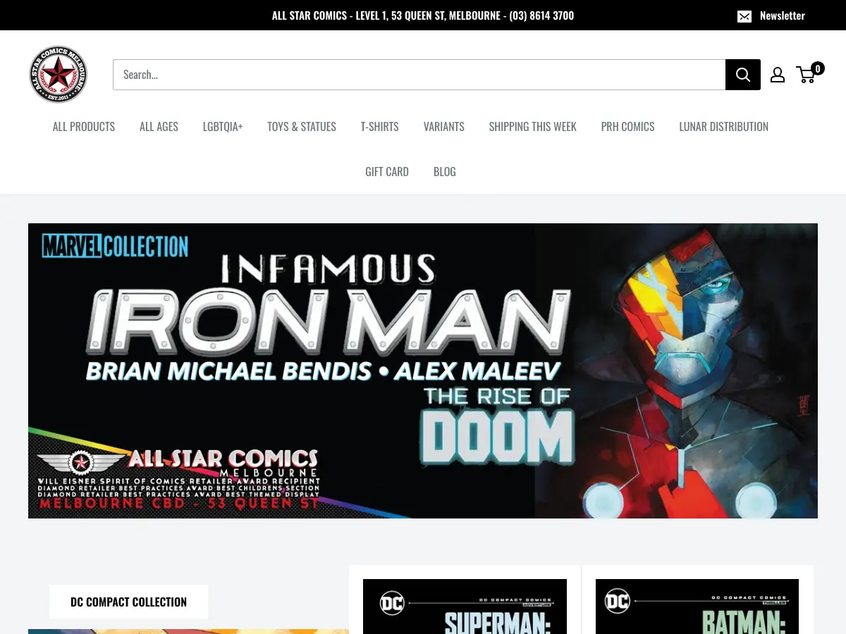All Star Comics's website