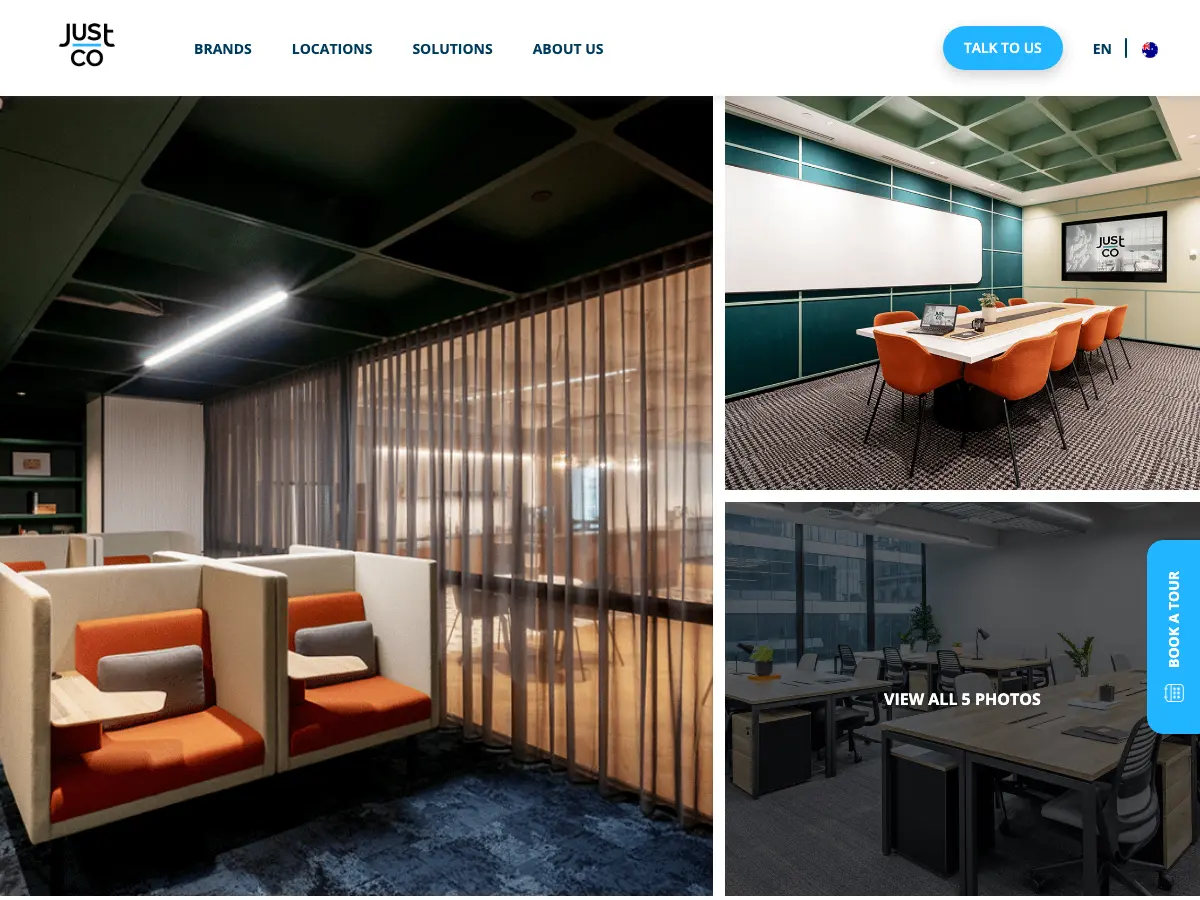 JustCo – 447 Collins Street | Coworking & Office Space's website
