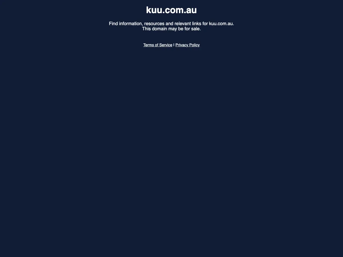 KUU Café + Japanese kitchen.'s website
