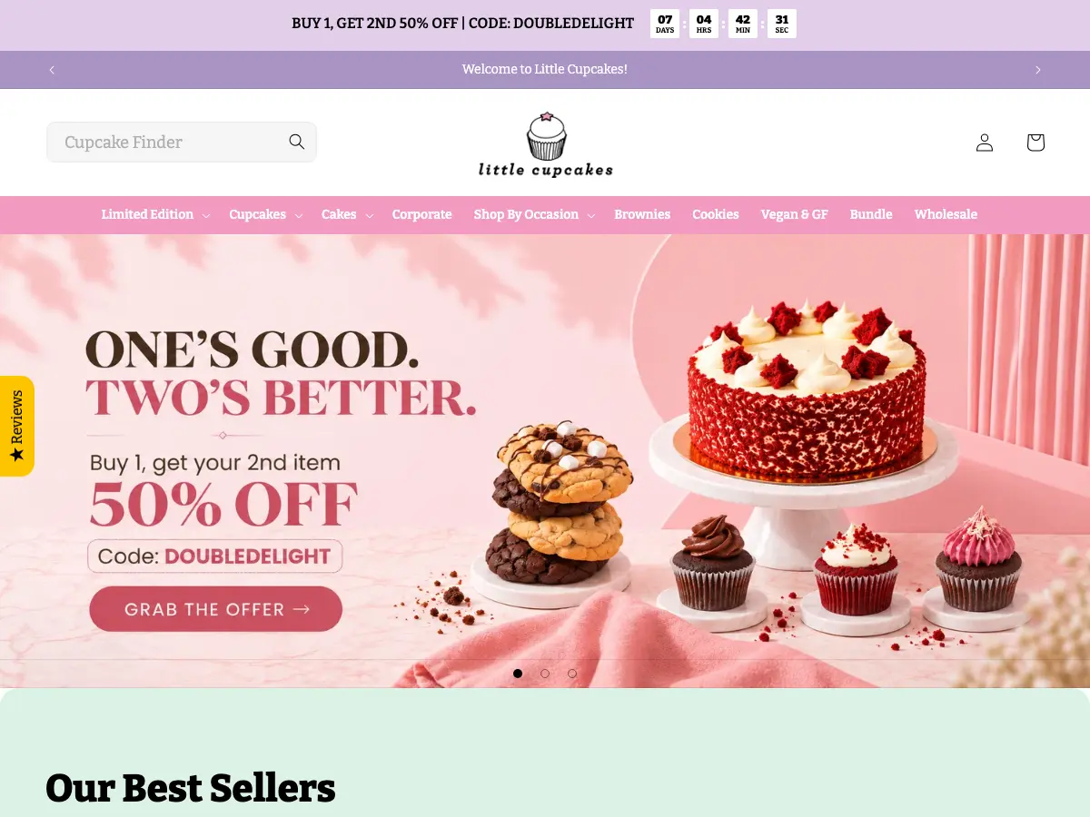 Little Cupcakes's website