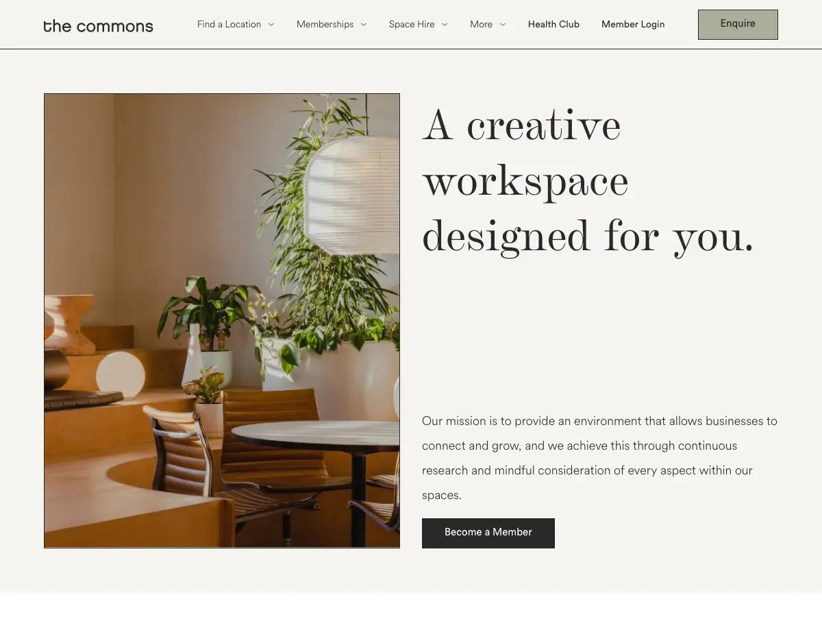 The Commons QV's website