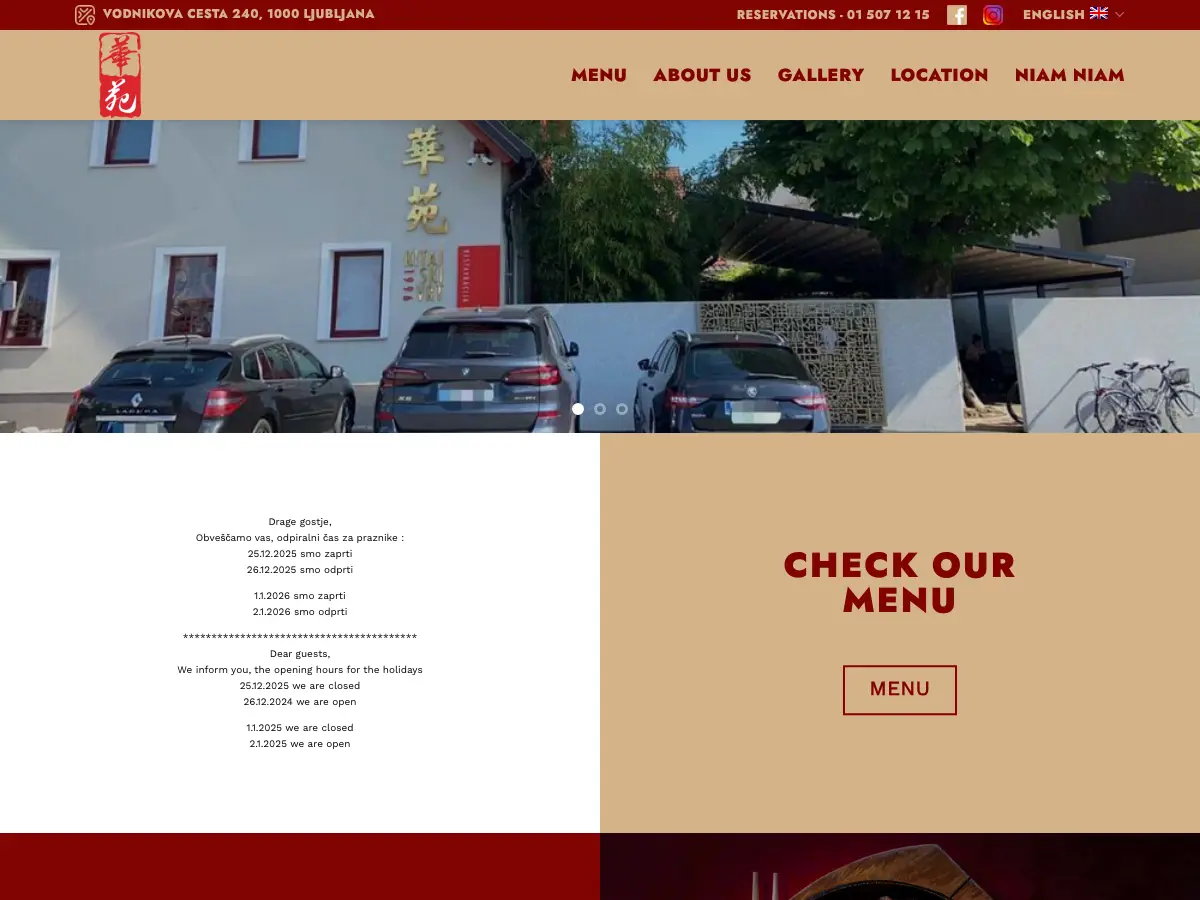 Kitajski vrt's website