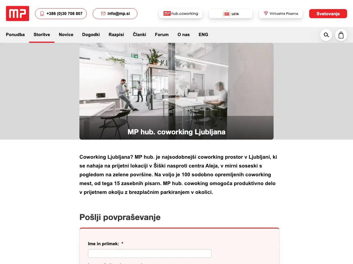 MP hub's website