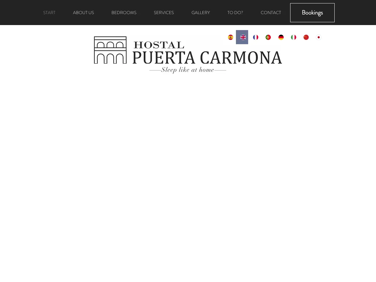 Hostal Puerta Carmona's website