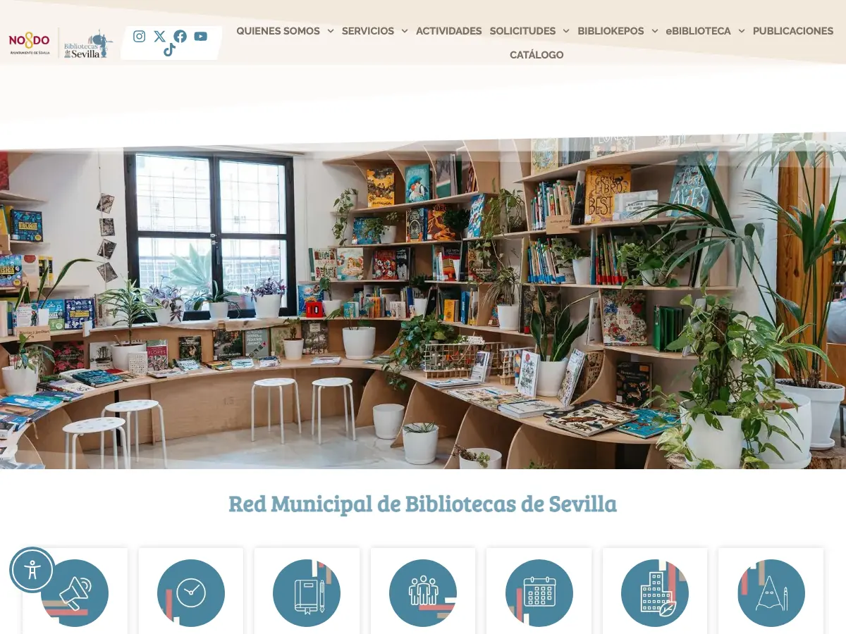 Biblioteca Publica Municipal Luis Cernuda's website