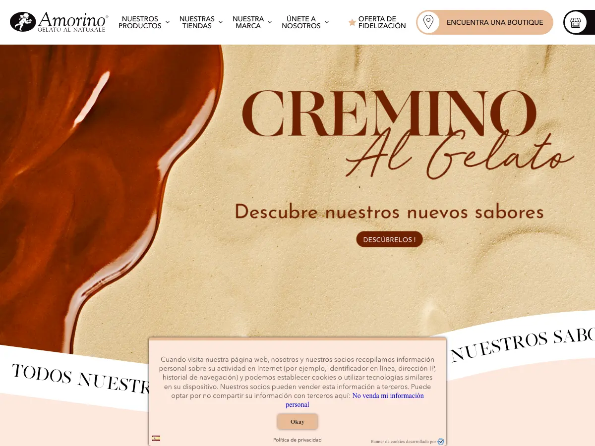 Amorino Gelato - Sevilla Catedral's website